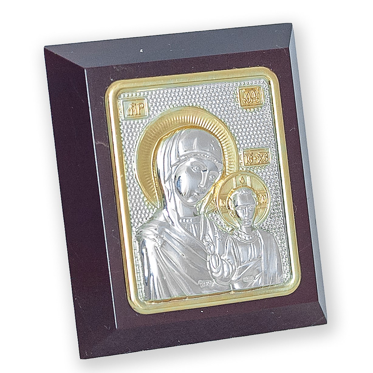 Серебряная икона  Казанская Богоматерь
