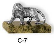 Серебряная статуэтка  Тигр (снято с производства)