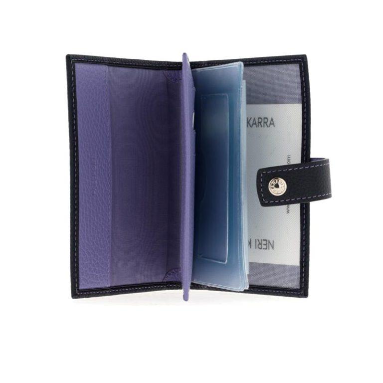 Сине-сереневая кожаная обложка для автодокументов и паспорта NERI KARRA 0031 05.07/31Фото 22282-01.jpg