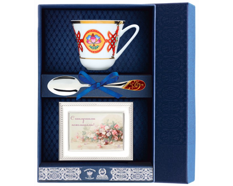 Набор чайный Сад-Византия с рамкой для фото