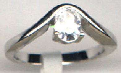 Серебряное кольцо HSR 17 (Куб. Циркон) (снято с производства)