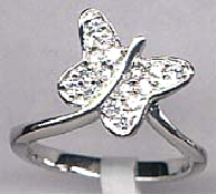 Серебряное кольцо HSR 20 (Куб. Циркон) (снято с производства)