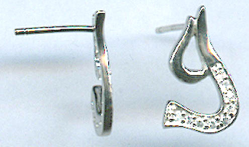 Серебряные серьги HSE 21 (Куб. Циркон) (снято с производства)