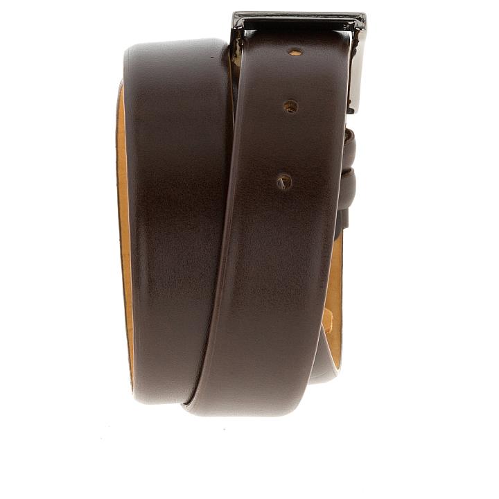 Классический коричневый кожаный ремень Soltan 2101 02/135