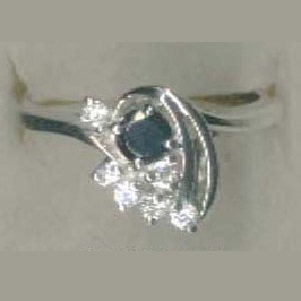 Серебряное кольцо HFR 18 (Куб. Циркон) (снято с производства)