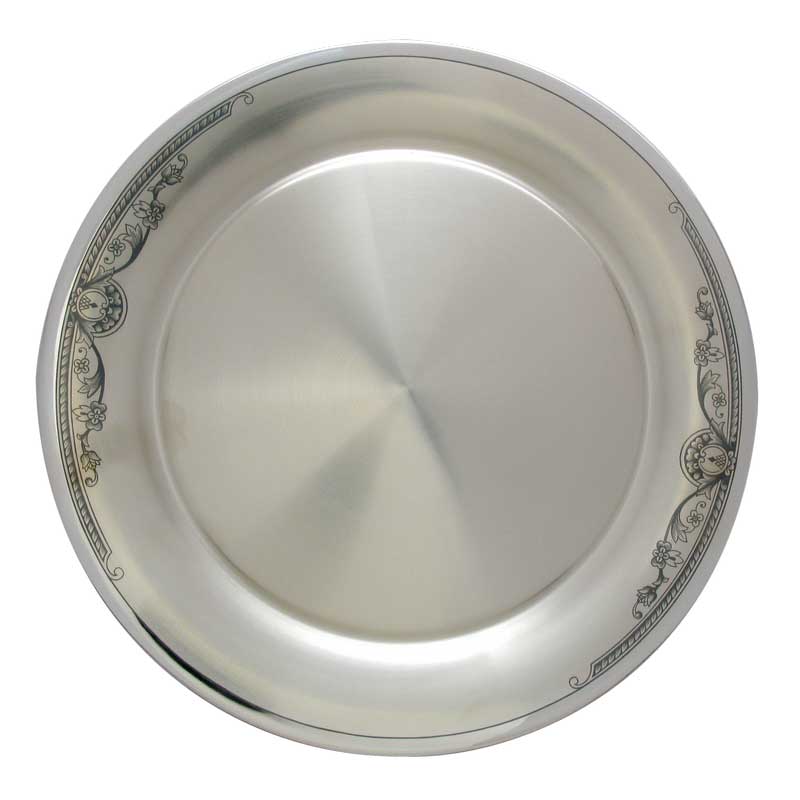 Серебряная тарелка подставочная
