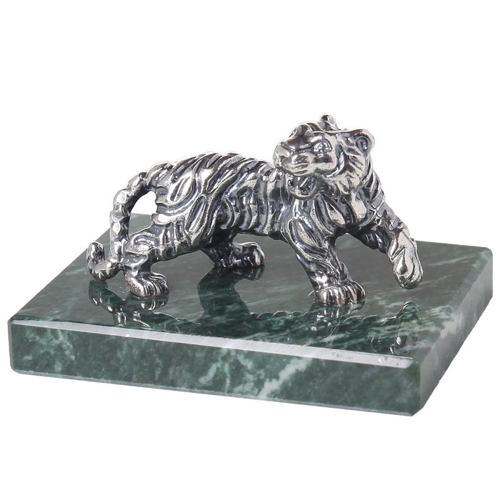 Серебряная статуэтка Тигр