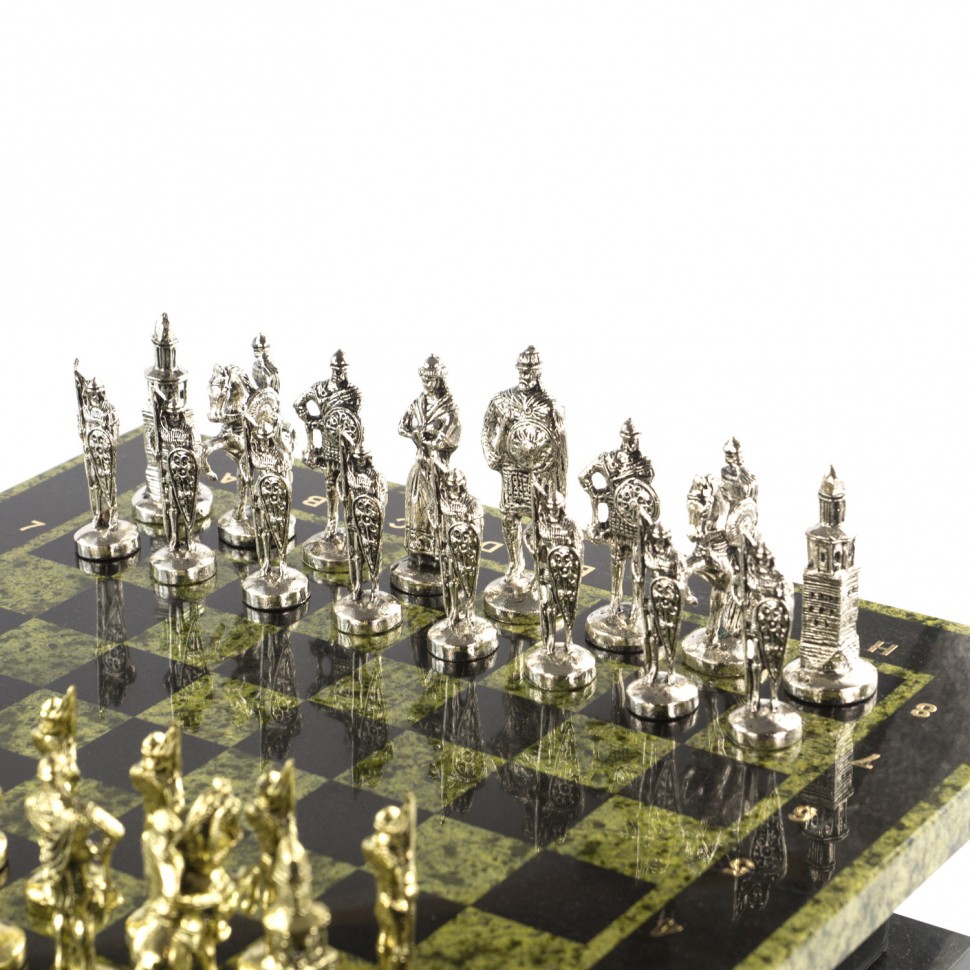 Шахматный ларец "Русь" из змеевикаФото 23899-07.jpg