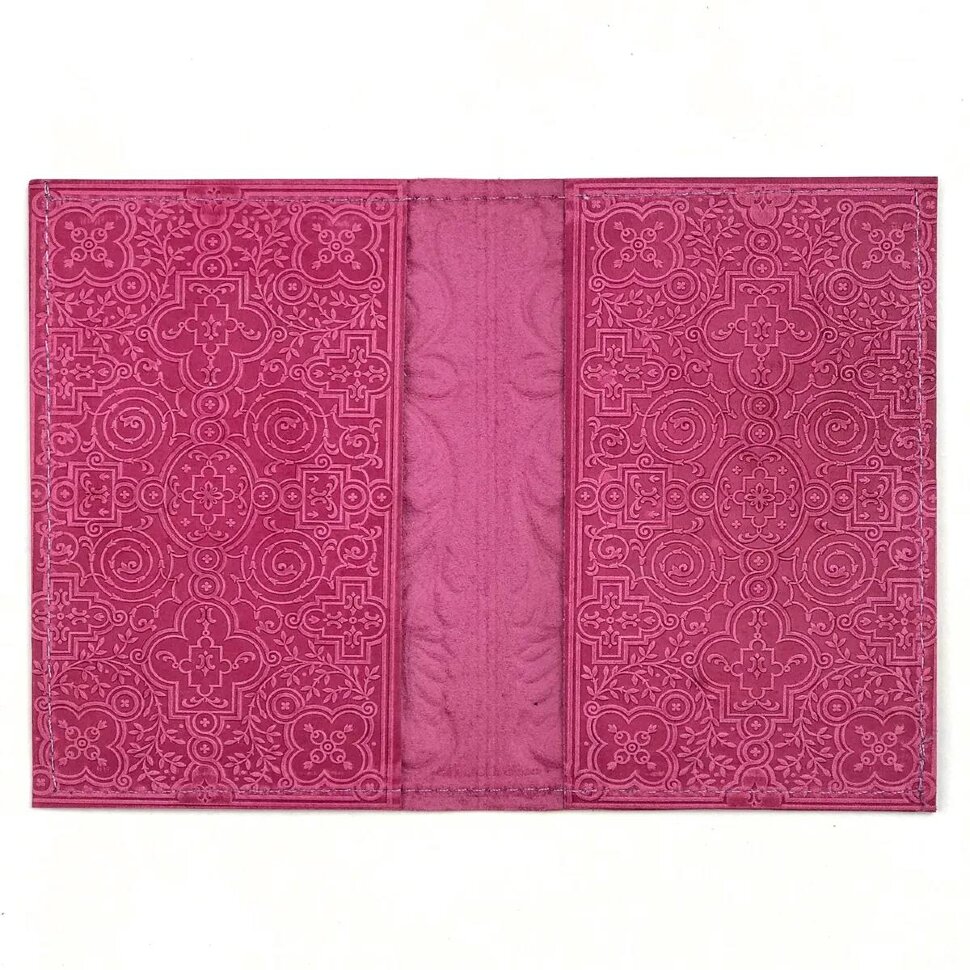 Кожаная обложка для паспорта Цветы Ромашки кожа (3D)Фото 24444-03.jpg