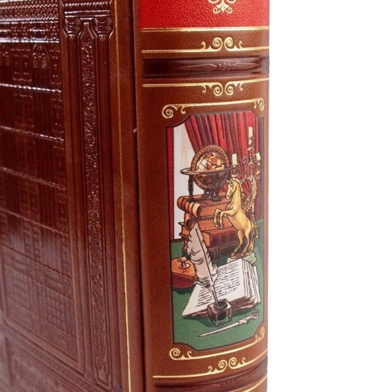 Книга в кожаном переплете Избранные произведения Антуан де Сент-Экзюпери