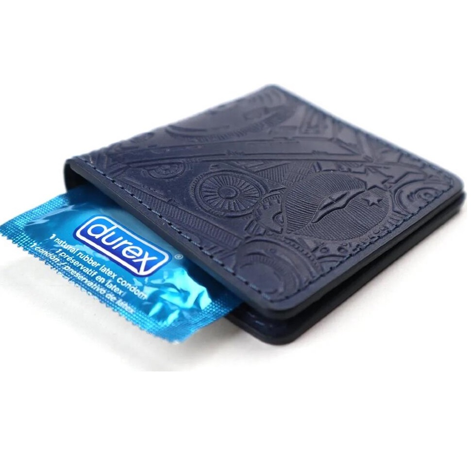Кожаный футляр для презервативов Night Life (condom holder)