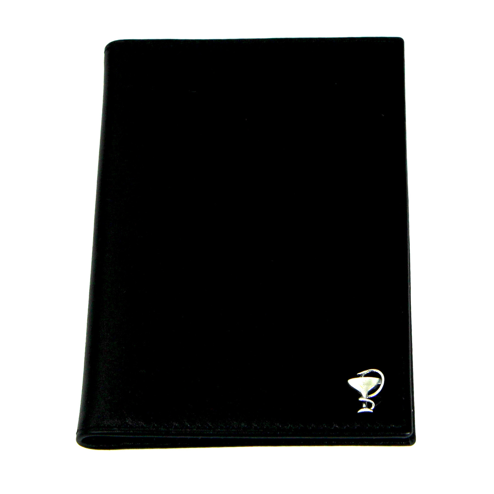 Черная кожаная обложка для автодокументов для врачей SOLTAN 039 21 01 со вставкой из серебраФото 25007-01.jpg