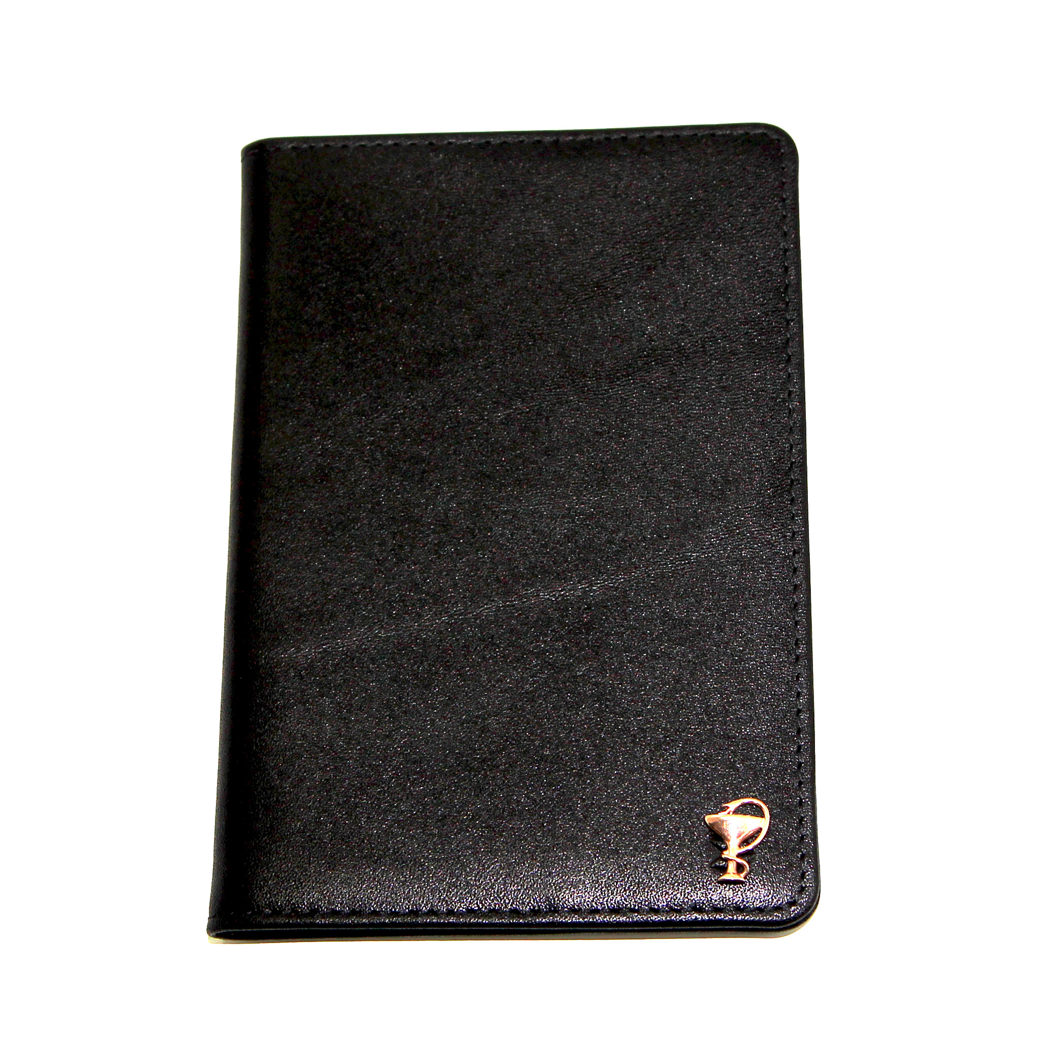 Черная кожаная обложка для паспорта для врачей SOLTAN 010 21 01 со вставкой из серебраФото 25014-01.jpg
