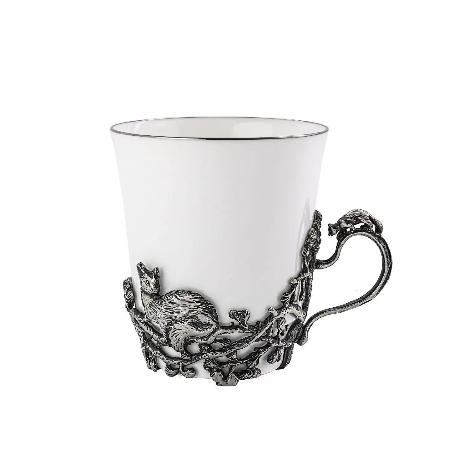 Посеребренный чайный набор Куница с чернениемФото 25895-04.jpg