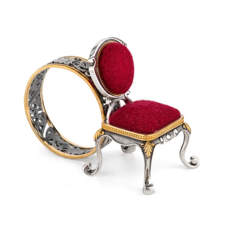 Серебряное кольцо для салфеток Двенадцатый стул