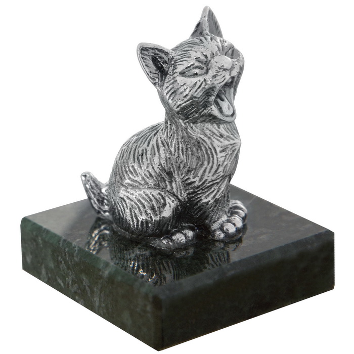 Серебряная статуэтка Кот