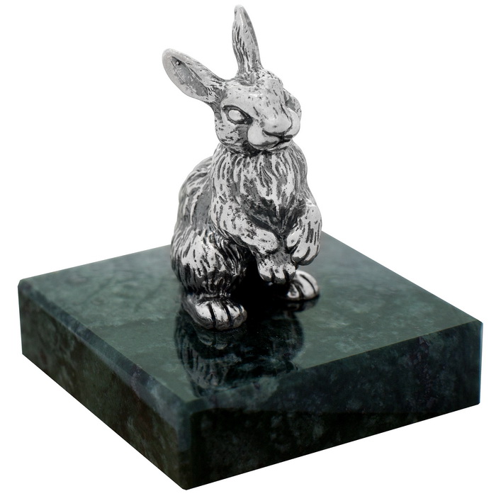 Серебряная статуэтка Кролик