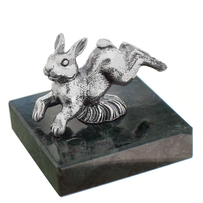 Серебряная статуэтка Кролик