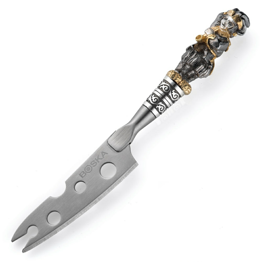 Набор серебряных ножей для сыра Скоморохи на подставкеФото 26276-04.jpg