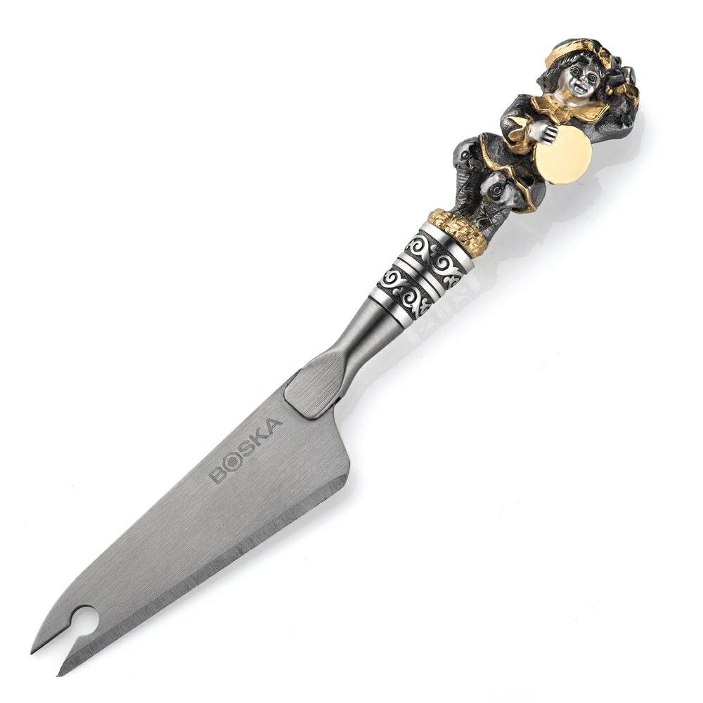 Набор серебряных ножей для сыра Скоморохи на подставкеФото 26276-05.jpg