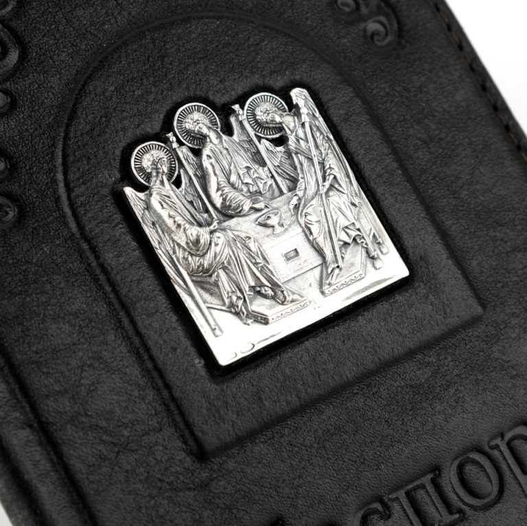 Кожаная обложка для паспорта Троица