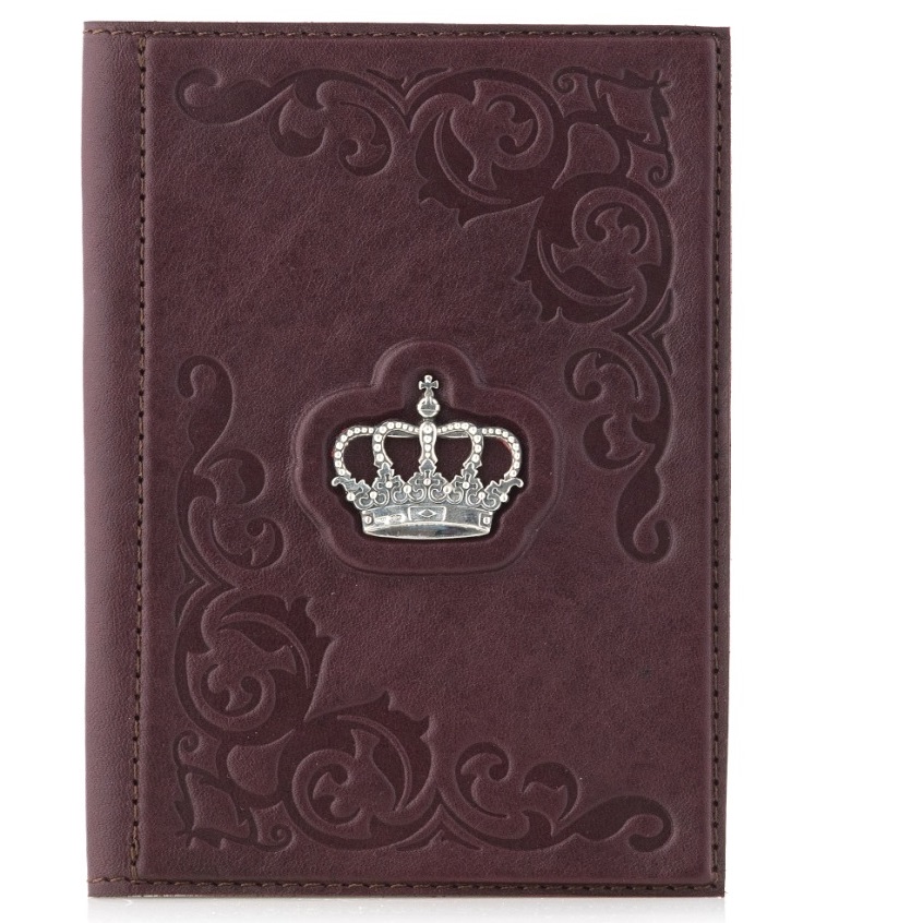 Кожаная обложка для паспорта Царица