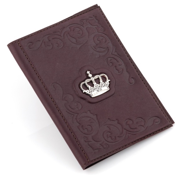 Кожаная обложка для паспорта ЦарицаФото 26308-03.jpg