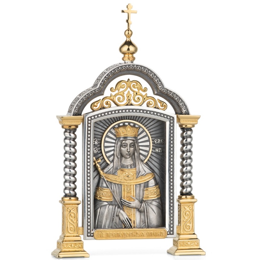 Серебряная парадная икона Святая Елена