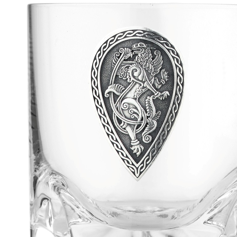 Набор стаканов с серебряной накладкой РусьФото 26477-02.jpg