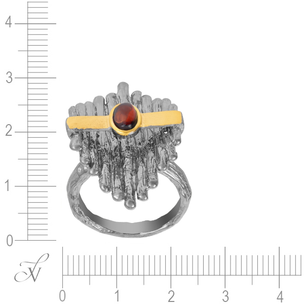 Серебряное кольцо с гранатомФото 26900-02.jpg
