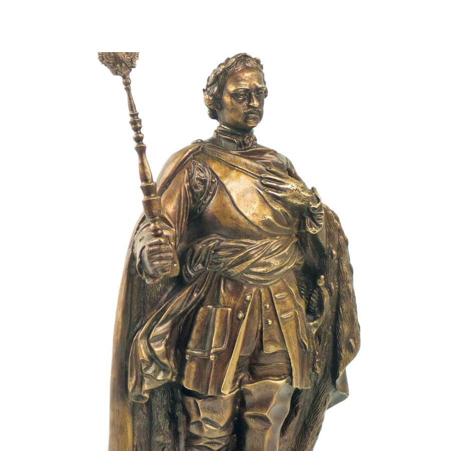 Бронзовая скульптура Царь Петр I
