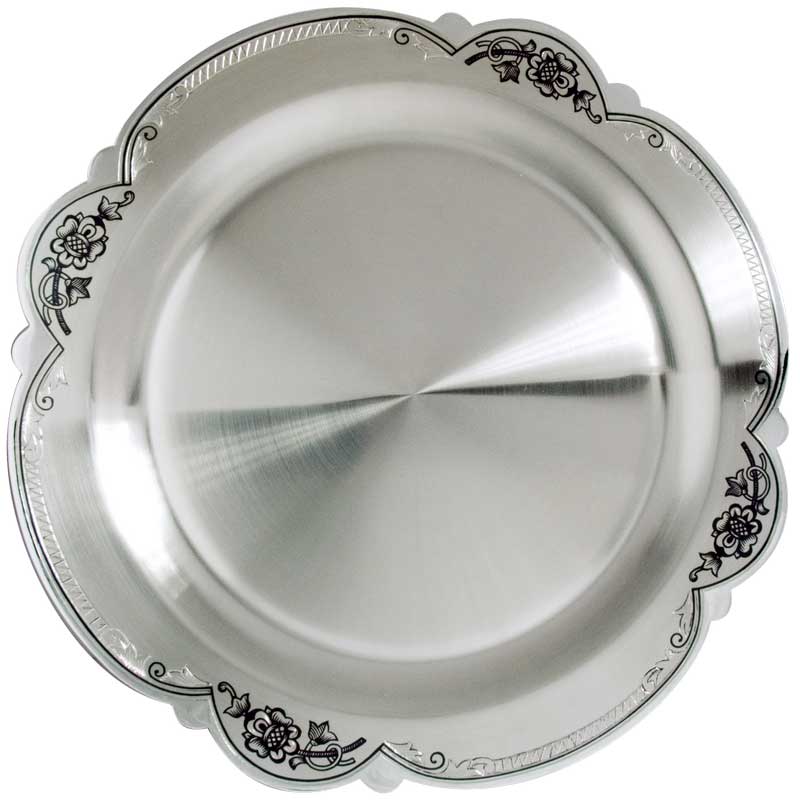 Серебряные тарелки
