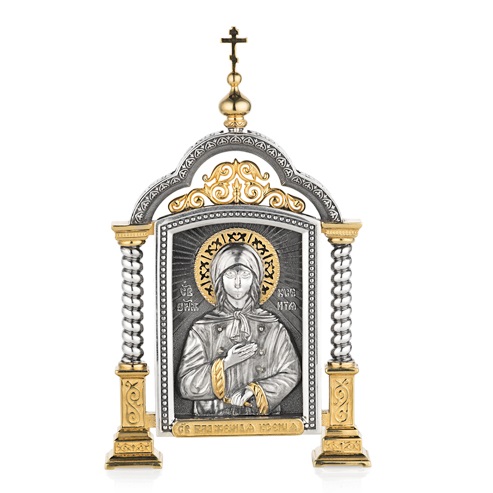 Серебряная парадная икона Святая Ксения