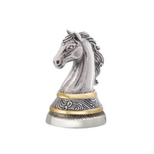 Серебряный колокольчик-миниатюра Ход  конем