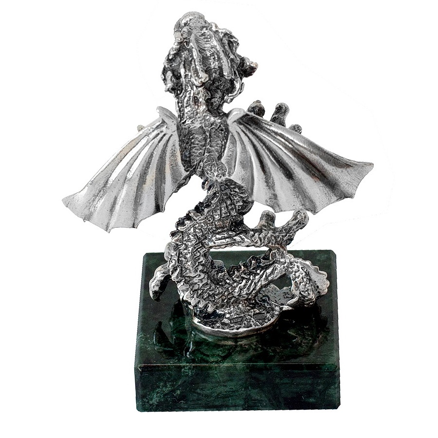 Серебряная статуэтка Дракон (Подарок на Год Дракона)Фото 27555-02.jpg