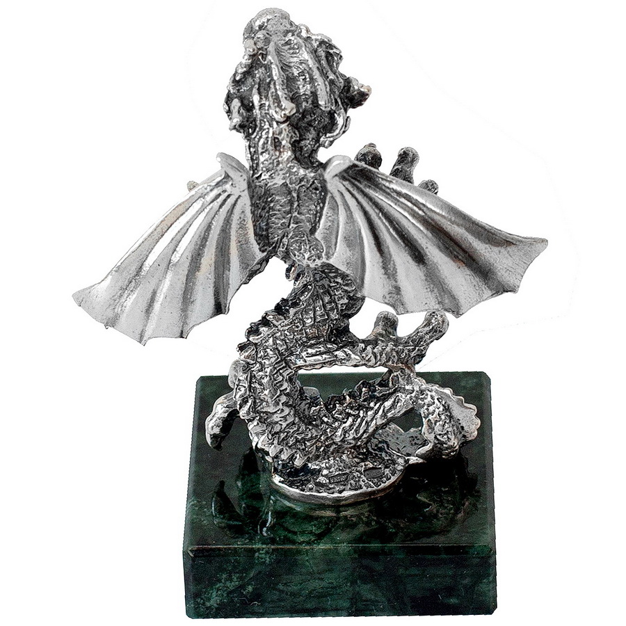 Серебряная статуэтка Дракон (Подарок на Год Дракона)Фото 27555-05.jpg