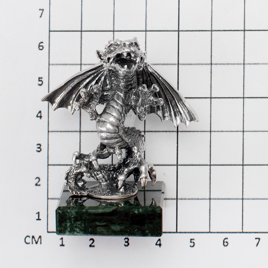 Серебряная статуэтка Дракон (Подарок на Год Дракона)Фото 27555-06.jpg