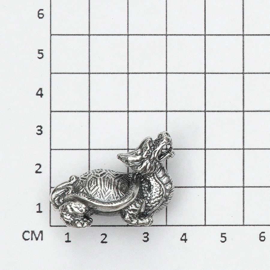 Серебряная статуэтка Дракон - Черепаха (Подарок на Год Дракона)Фото 27556-03.jpg