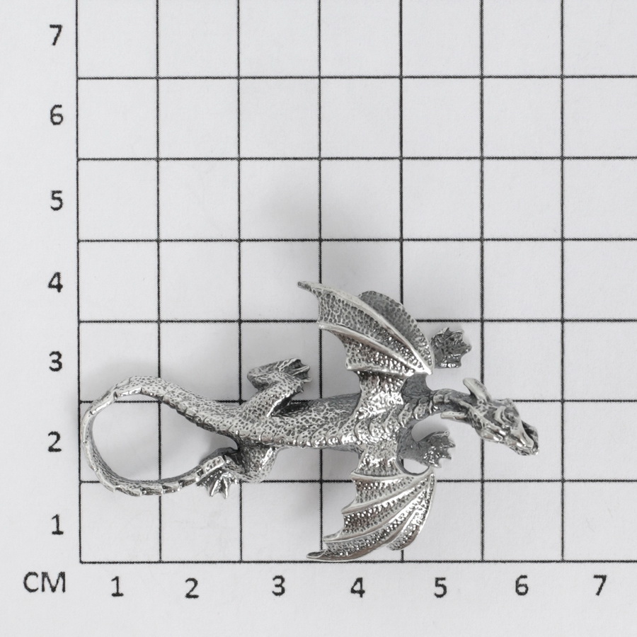 Серебряная статуэтка Дракон (Подарок на Год Дракона)Фото 27558-03.jpg