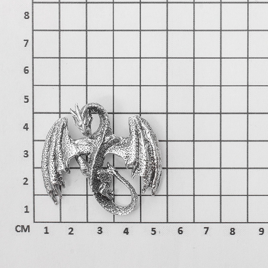 Серебряная подвеска Дракон (Подарок на Год Дракона)Фото 27561-02.jpg