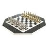 Шахматный стол "Атлас" мрамор, змеевик на металлической подставкеФото 27691-04.jpg