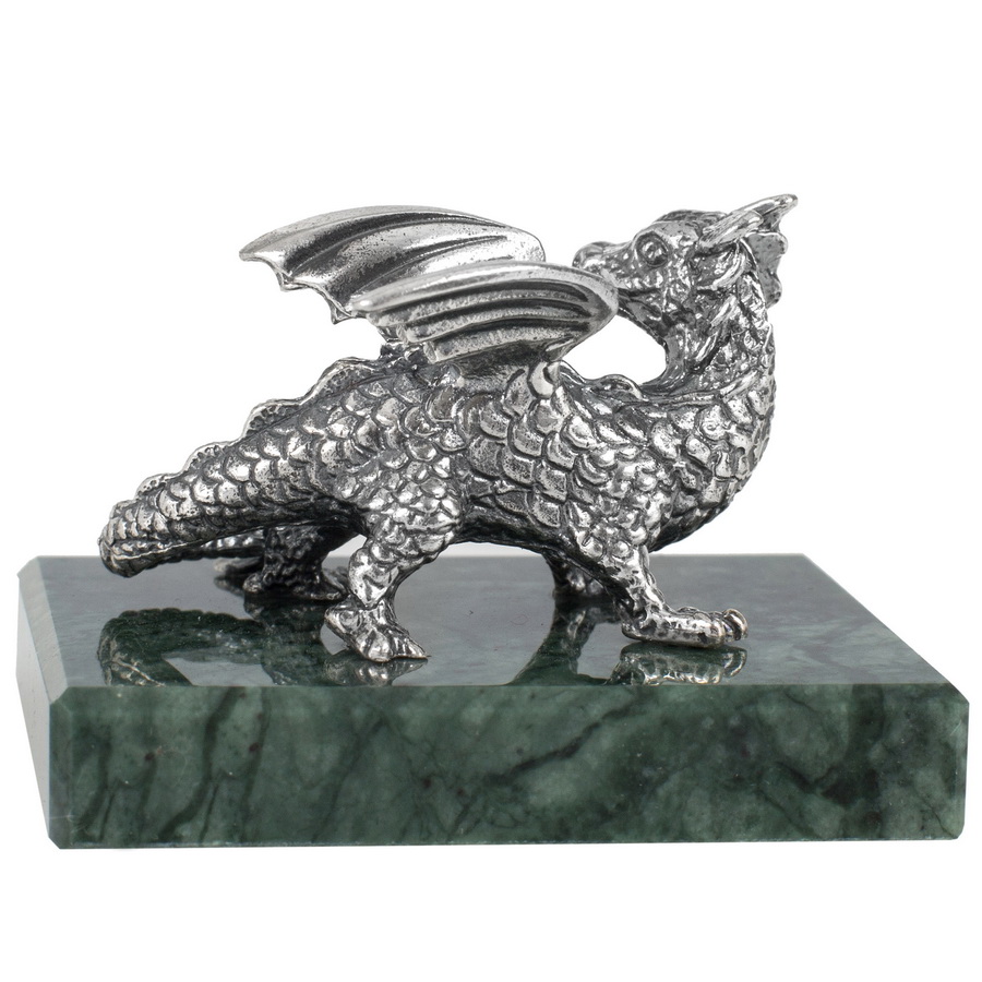Серебряная статуэтка Дракон (Подарок на Год Дракона)Фото 27712-02.jpg