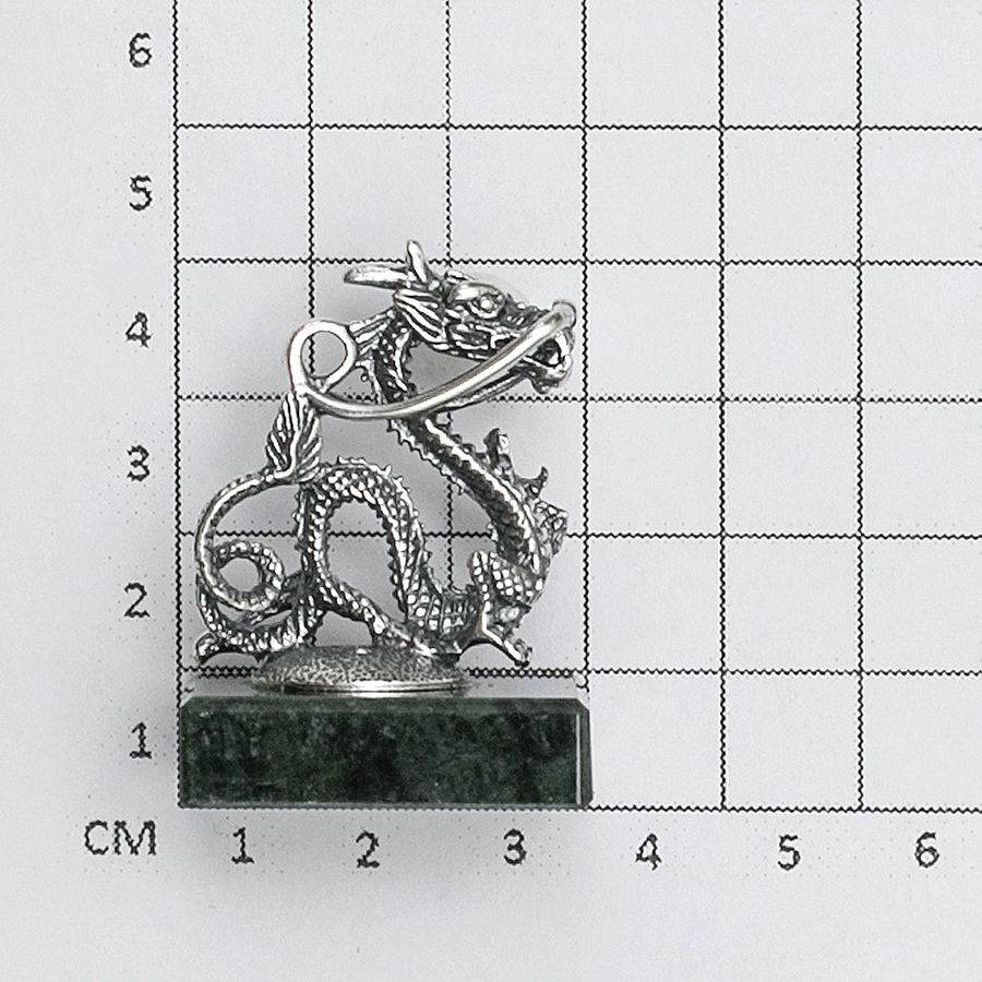 Серебряная статуэтка Дракон (Подарок на Год Дракона)Фото 27718-02.jpg