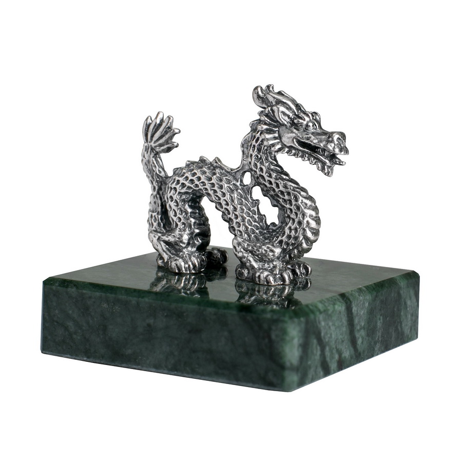 Серебряная статуэтка Дракон (Подарок на Год Дракона)