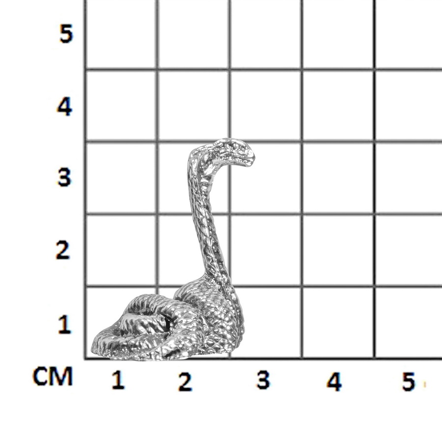 Серебряная статуэтка Змея (Подарок на Год Змеи)
