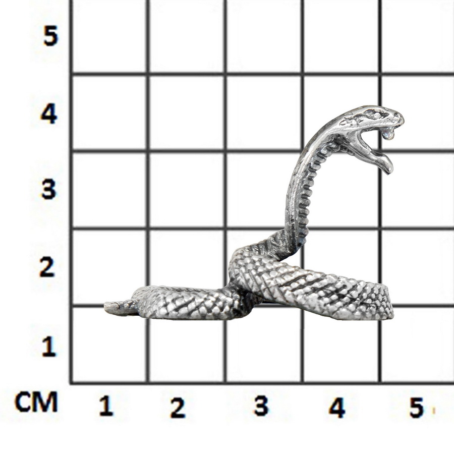 Серебряная статуэтка Змея (Подарок на Год Змеи)