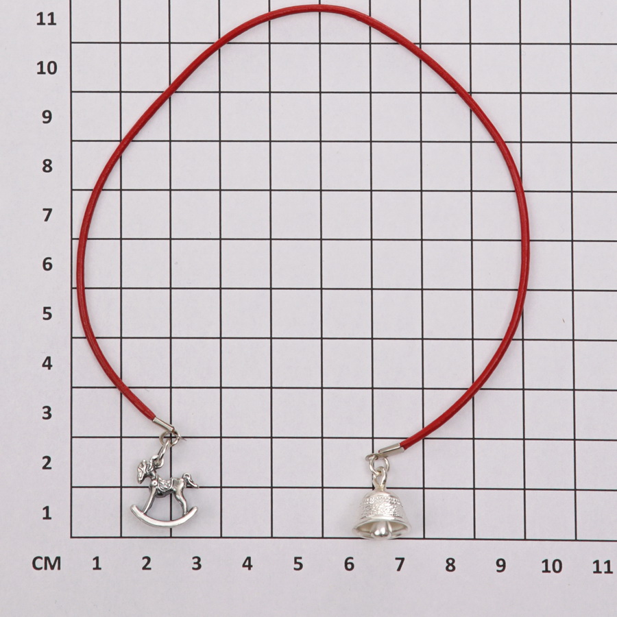 Серебряная закладка для книг Лошадка-Колокольчик (Подарок на Год Лошади)Фото 28637-02.jpg