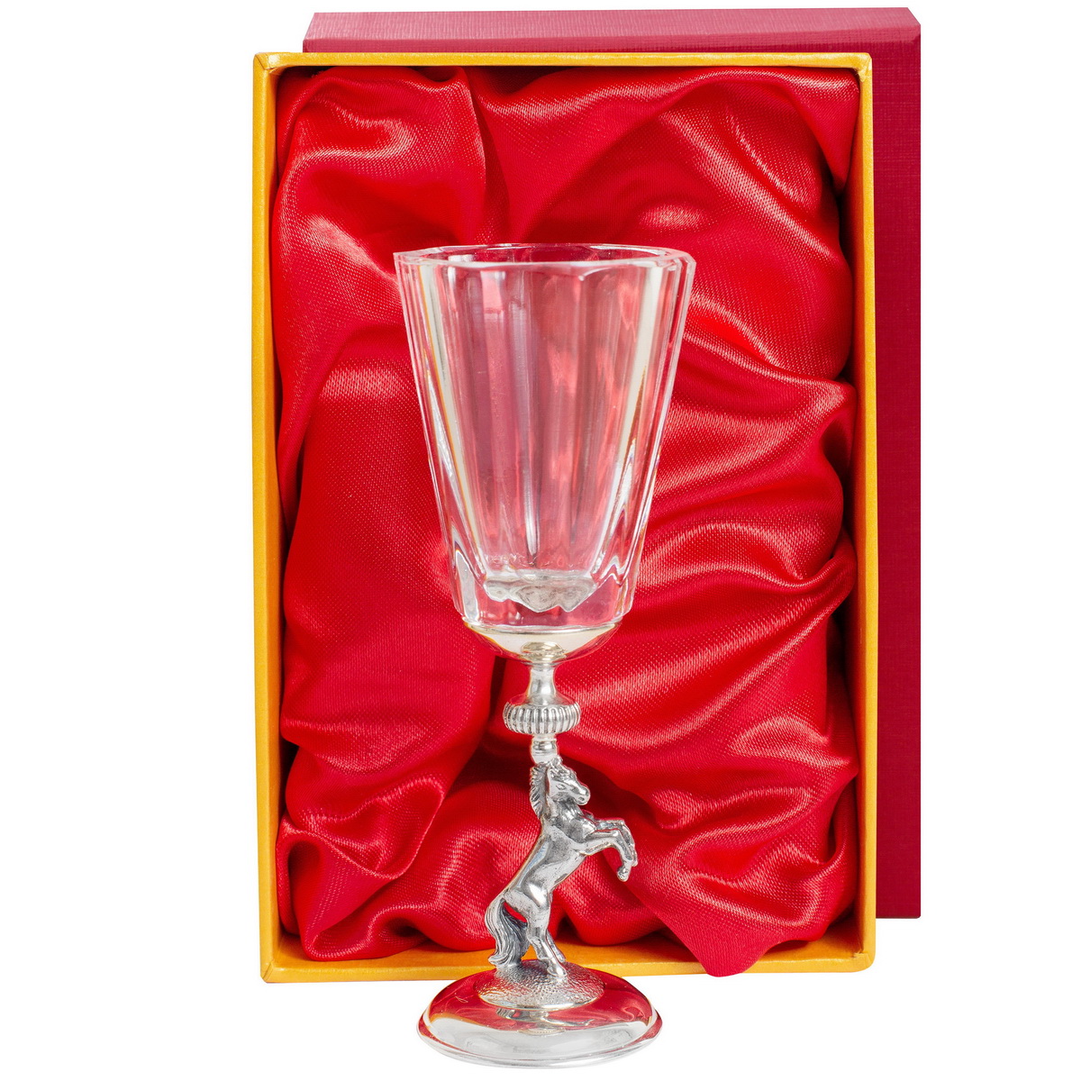 Серебряный лафитник Лошадь (Подарок на Год Лошади)Фото 28650-03.jpg