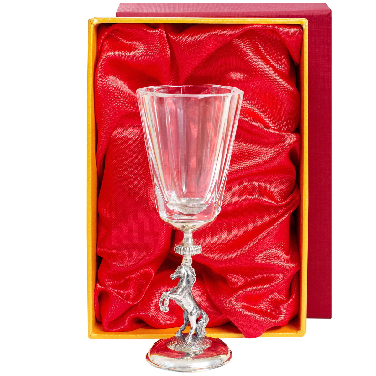 Серебряный лафитник Лошадь (Подарок на Год Лошади)Фото 28650-04.jpg