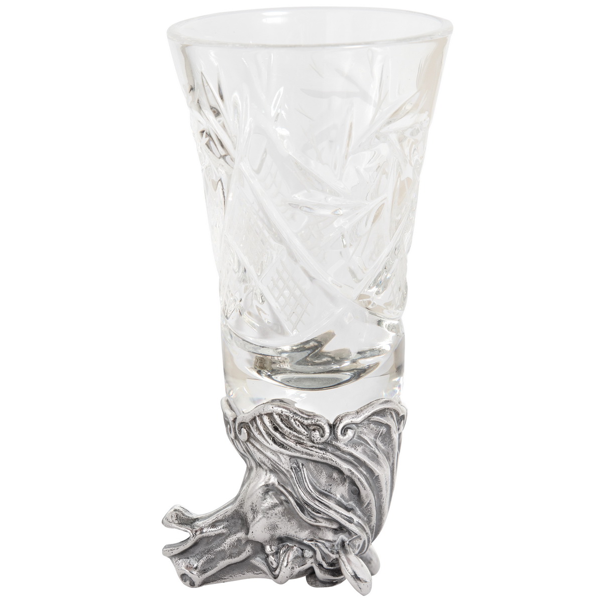 Серебряный лафитник Лошадь (Подарок на Год Лошади)Фото 28651-02.jpg